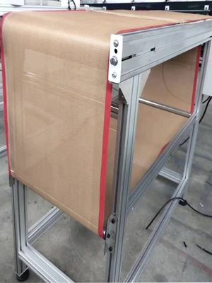 10 * 10mm E ไฟเบอร์กลาส Ptfe ตาข่ายสายพานลำเลียง